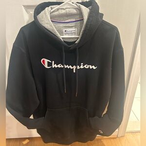 Champion Black and Gray Hoodie